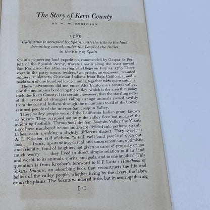 The Story Of KERN COUNTY 1961 Bakersfield California Title Insurance Company TG6