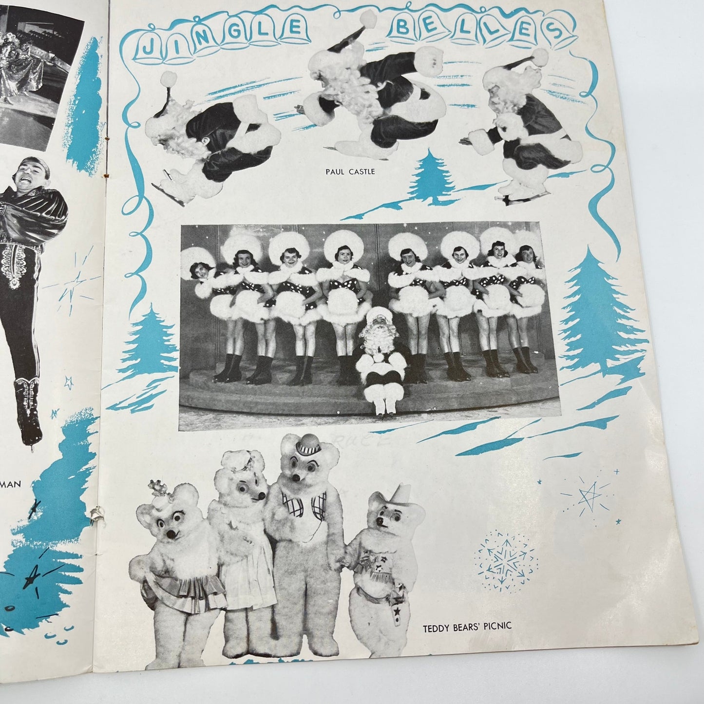 ICE CAPADES Souvenir Program WALT DISNEY CINDERELLA Joe De Mers Cover 1952 L4-3