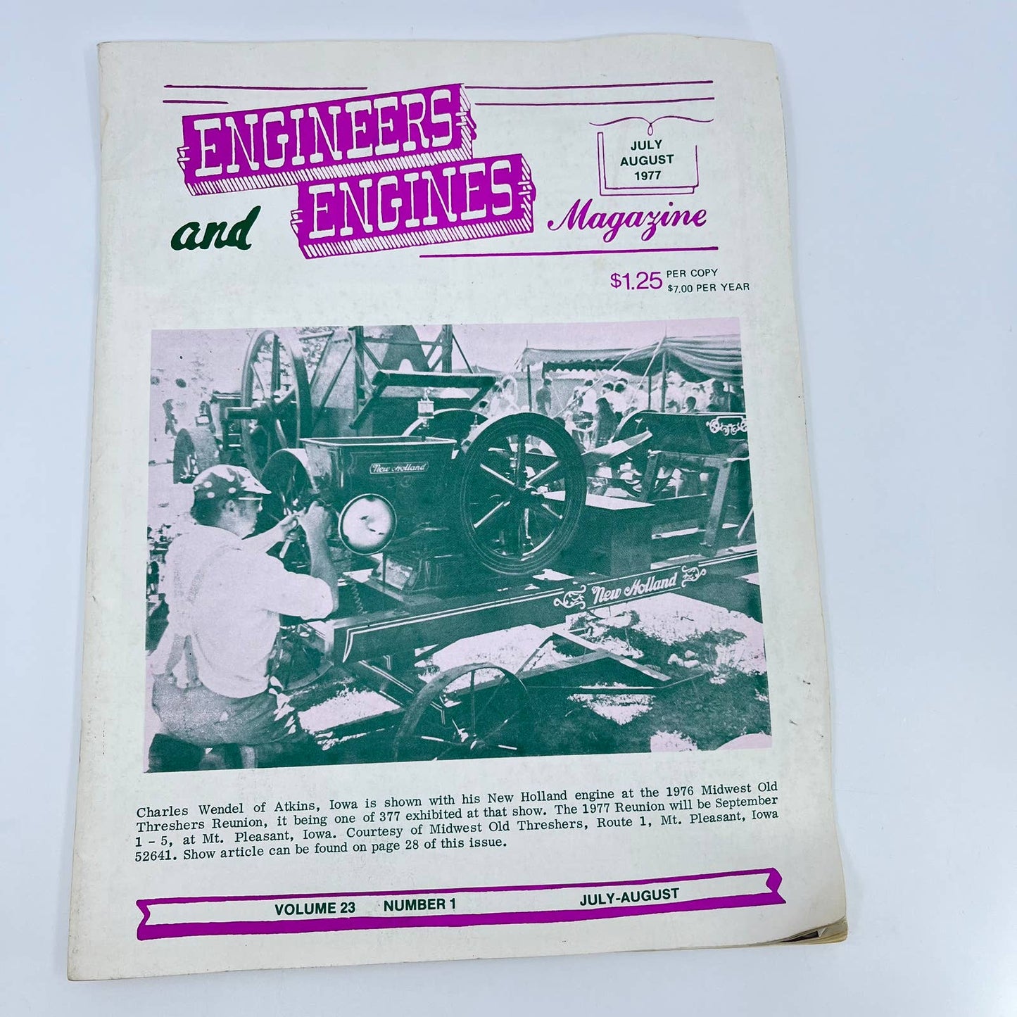 July 1977 Engineers and Engines Magazine Joliet IL TE7