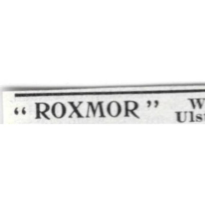 Roxmor Retreat Woodland Ulster Co NY E.B. Miller - 1903 Original Ad TJ8-7-4