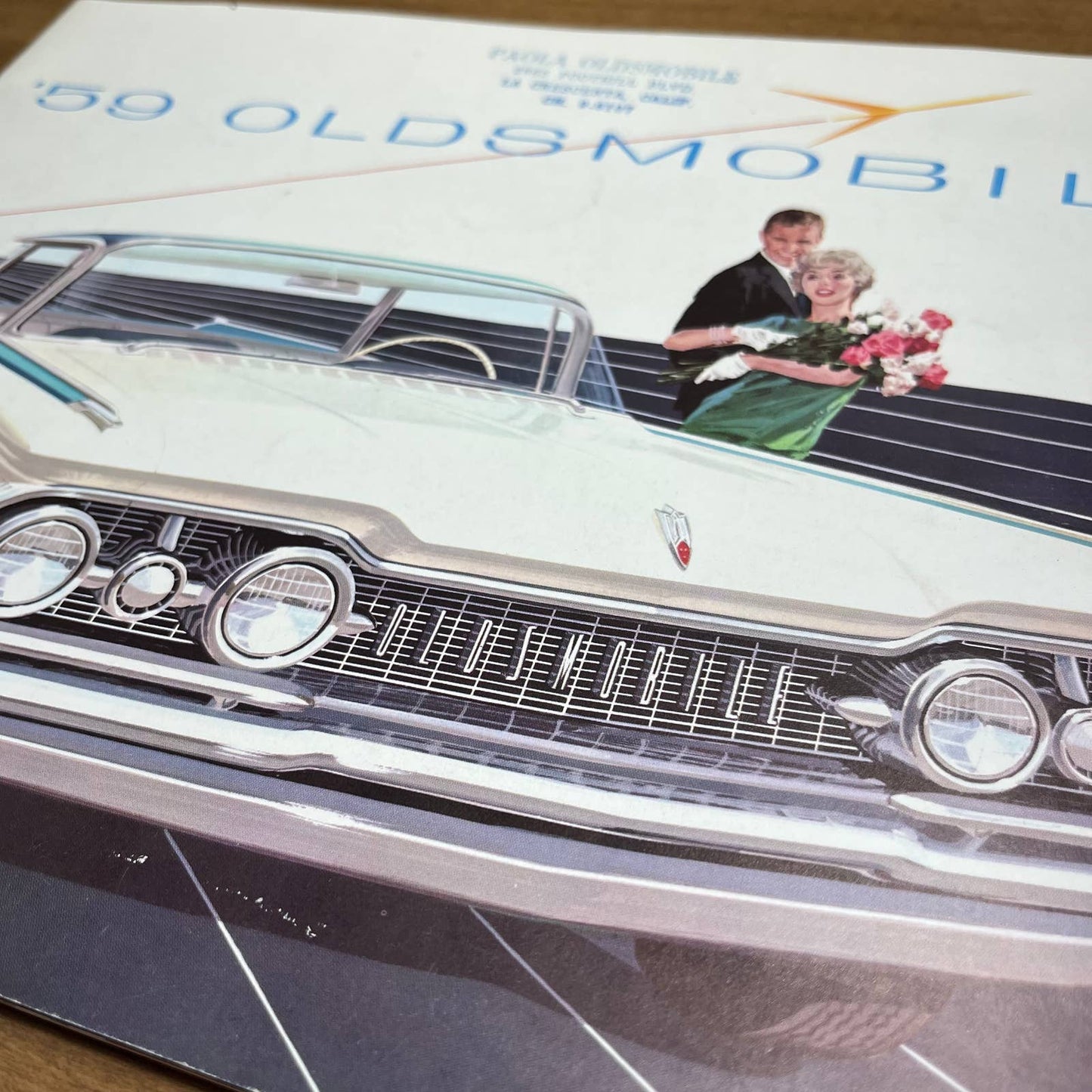 1959 Oldsmobile Full Color Deluxe Sales Brochure Ninety-Eight Super 88 Fiesta B4