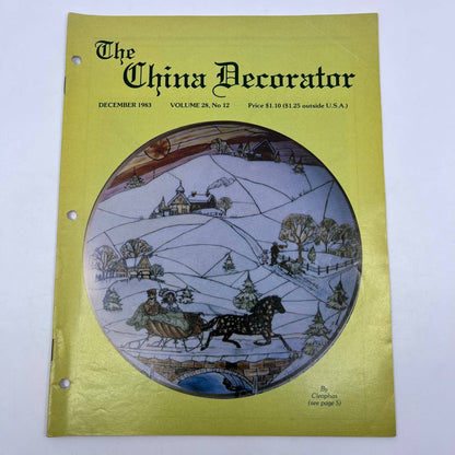 1983 Dec - The China Decorator Magazine - Christmas Plate Cleophas TH8