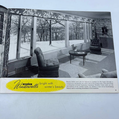 1950s MCM Andersen Windows Windowalls Advertising Booklet Brochure TH8