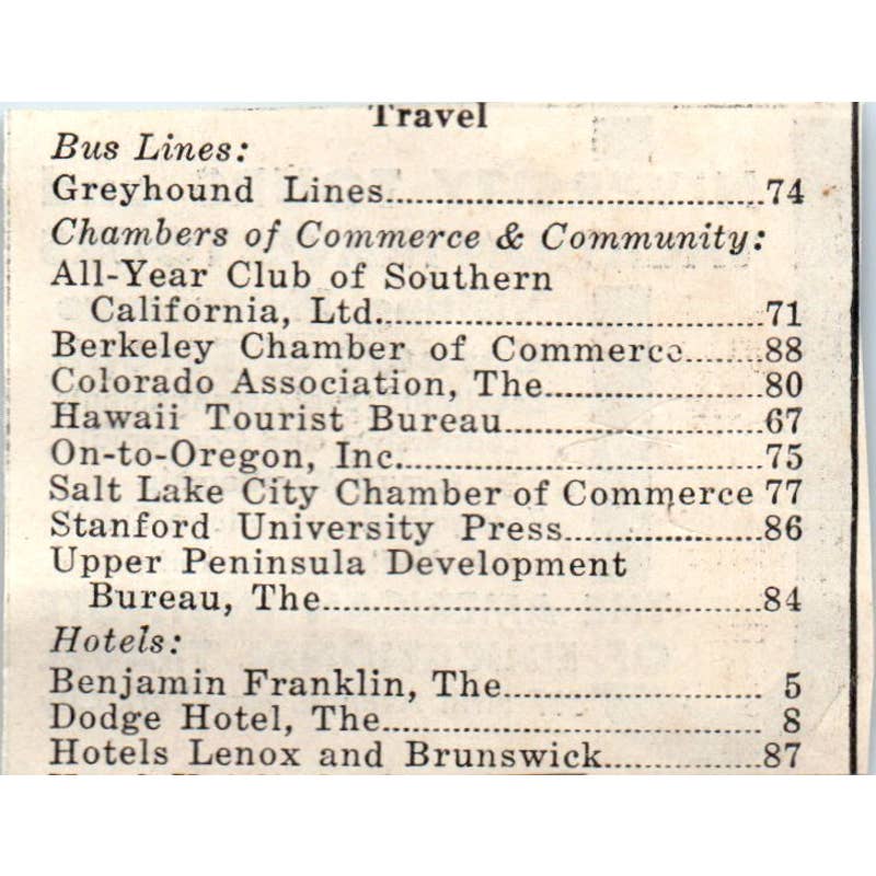 1931 University Tours American Institute of Educational Travel NY ~2x2.5 SE6-1