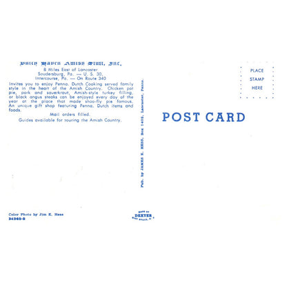 Dutch Haven Amish Stuff Inc Soudersburg Intercourse PA  - Postcard TJ8-2