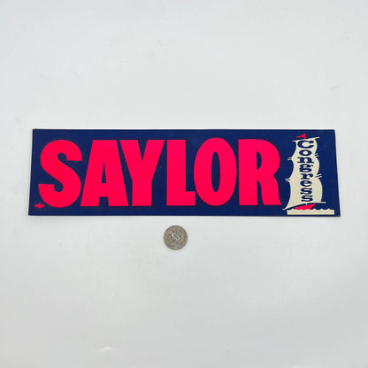 Vintage Political Advertising Bumper Sticker John P. SAYLOR For Congress PA D6