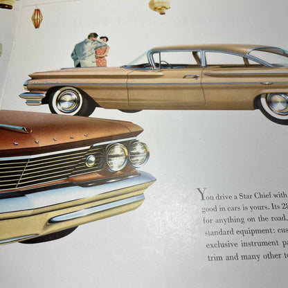 1960 Pontiac Full Color Deluxe Sales Brochure Bonneville Catalina Star Chief B4