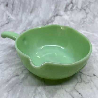 Vintage Fire King Jadeite 2 Spout Skillet Batter Bowl 6" NICE TD6
