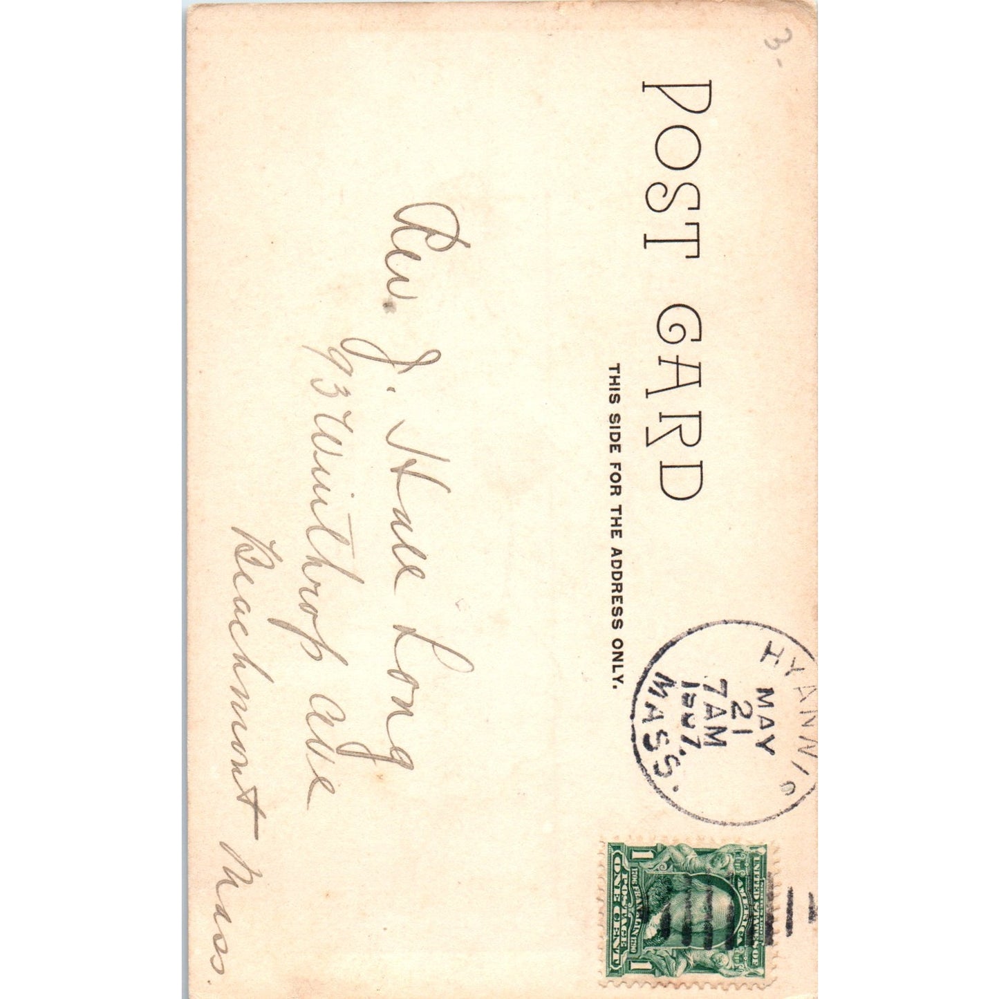 Victorian Woman Playing Tennis 1907 - Original Postcard P3-4