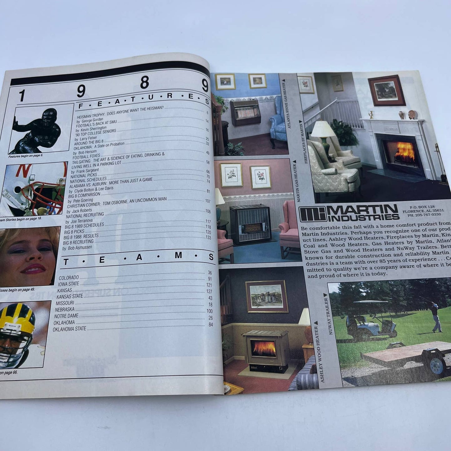 1989 Lindy's Big Eight Football Annual Magazine Nebraska Cornhuskers TH6