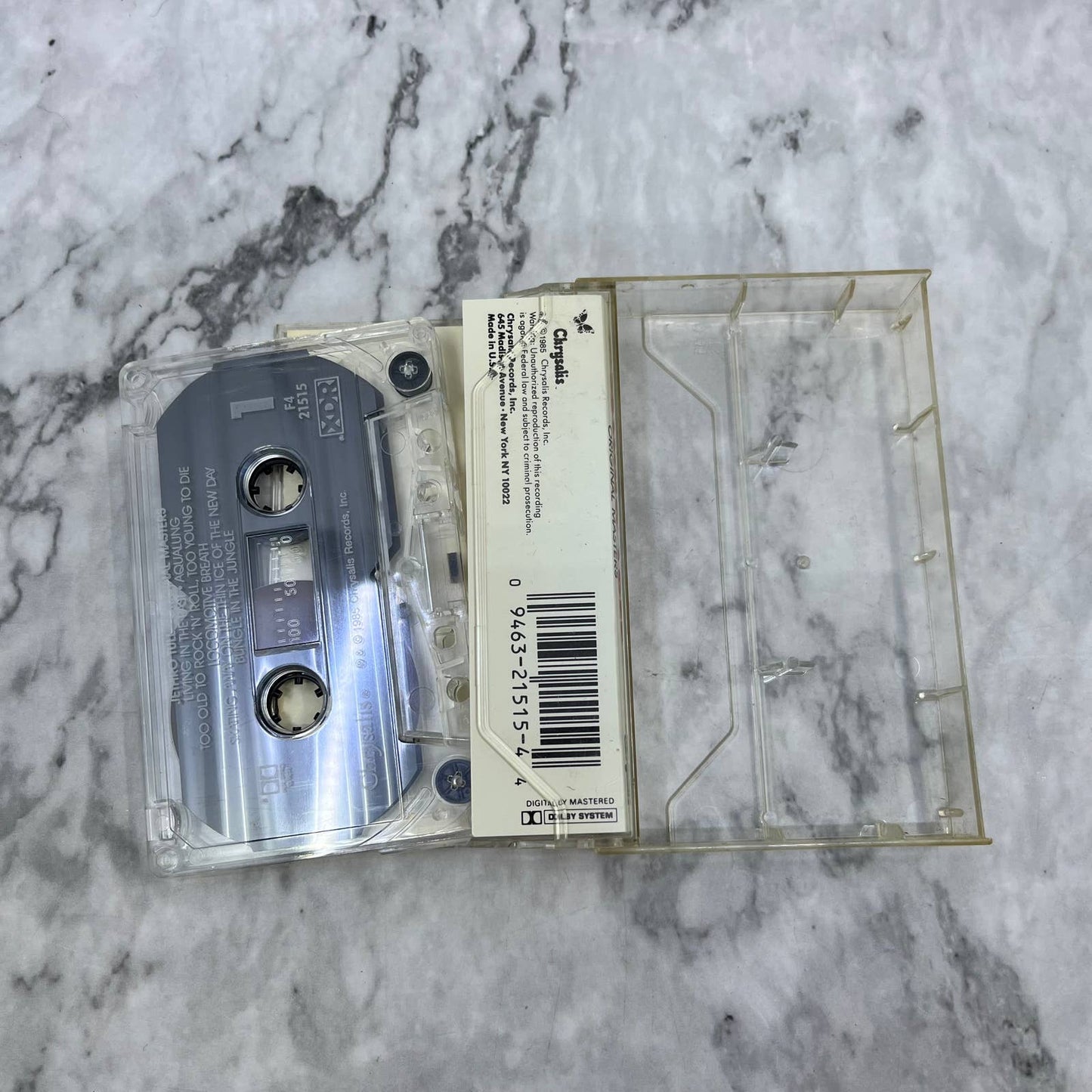 Jethro Tull - Original Masters Cassette Tape TD9-63