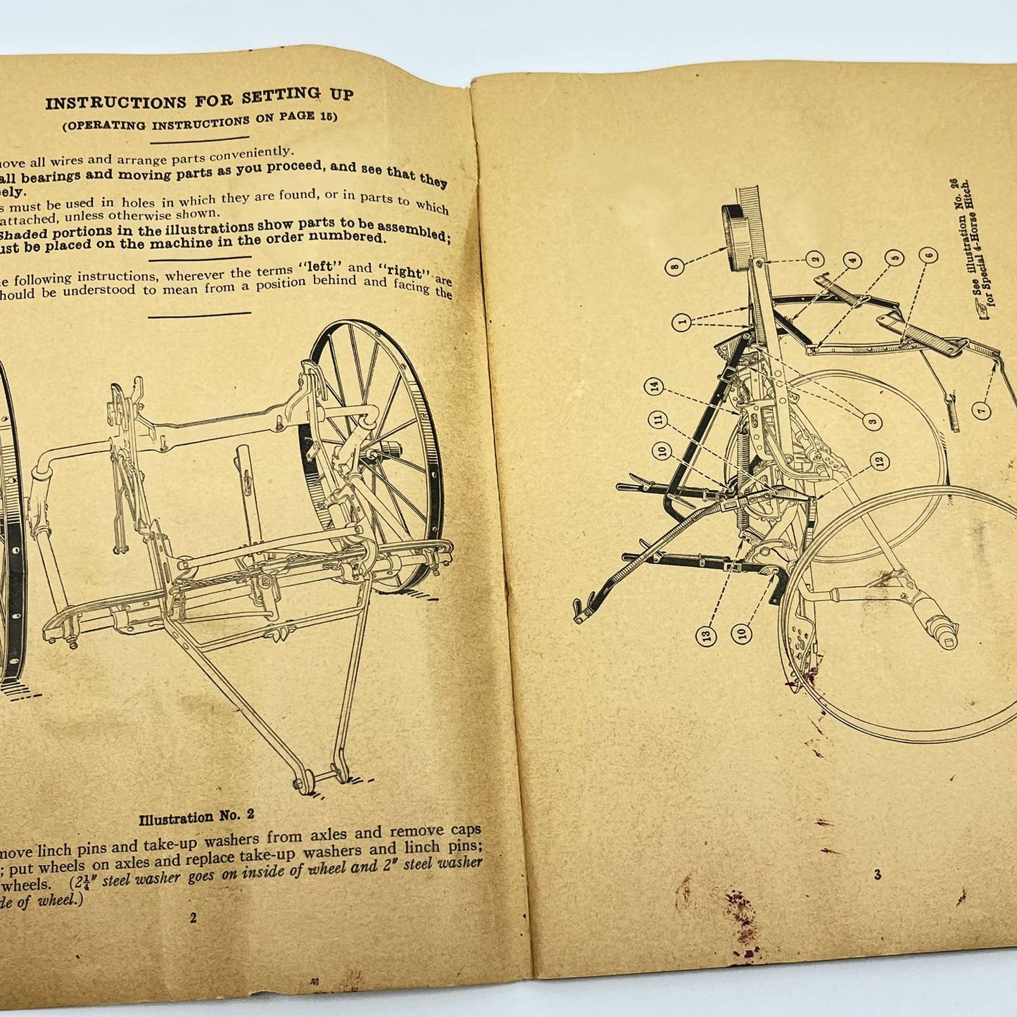 1931 Original IH McCormick Deering New 4 Cultivator Instruction Manual TF7