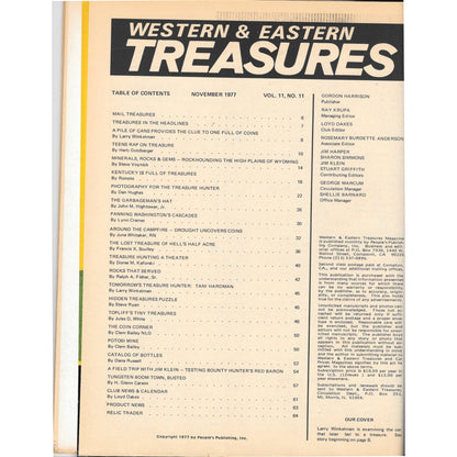 Western & Eastern Treasures Magazine - Gold Metal Detecting Nov 1977 M3