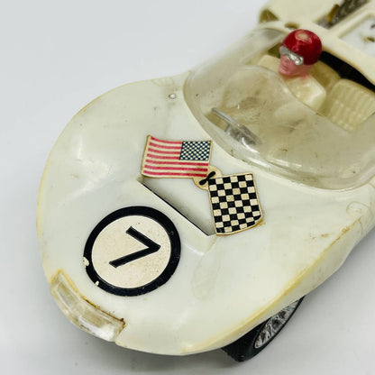 Vintage Toy Race Car Luck Mighty Mite #7 5” TE1