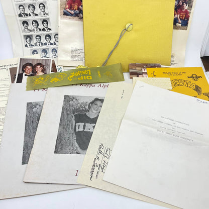 1980s Huge Lot of Alpha Delta Pi Southwestern University Sorority Memorabilia