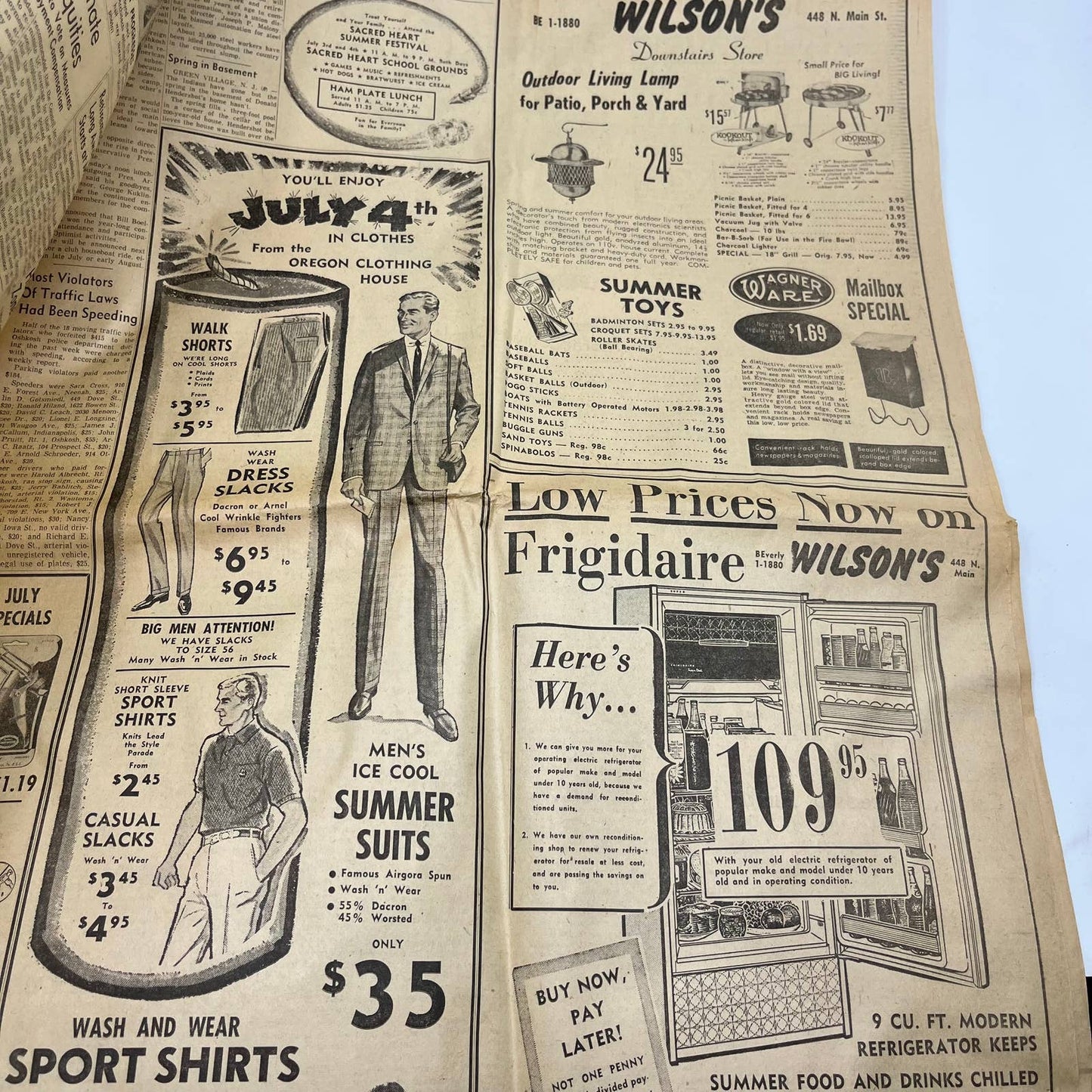 1960 June 30 OSHKOSH DAILY NORTHWESTERN Newspaper Castro Kruschev TI6-6