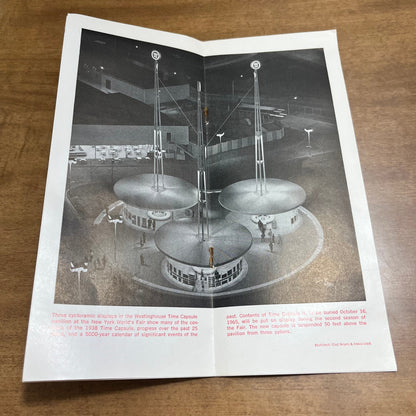 1965 New York World’s Fair The Westinghouse Time Capsules Brochure L2-3