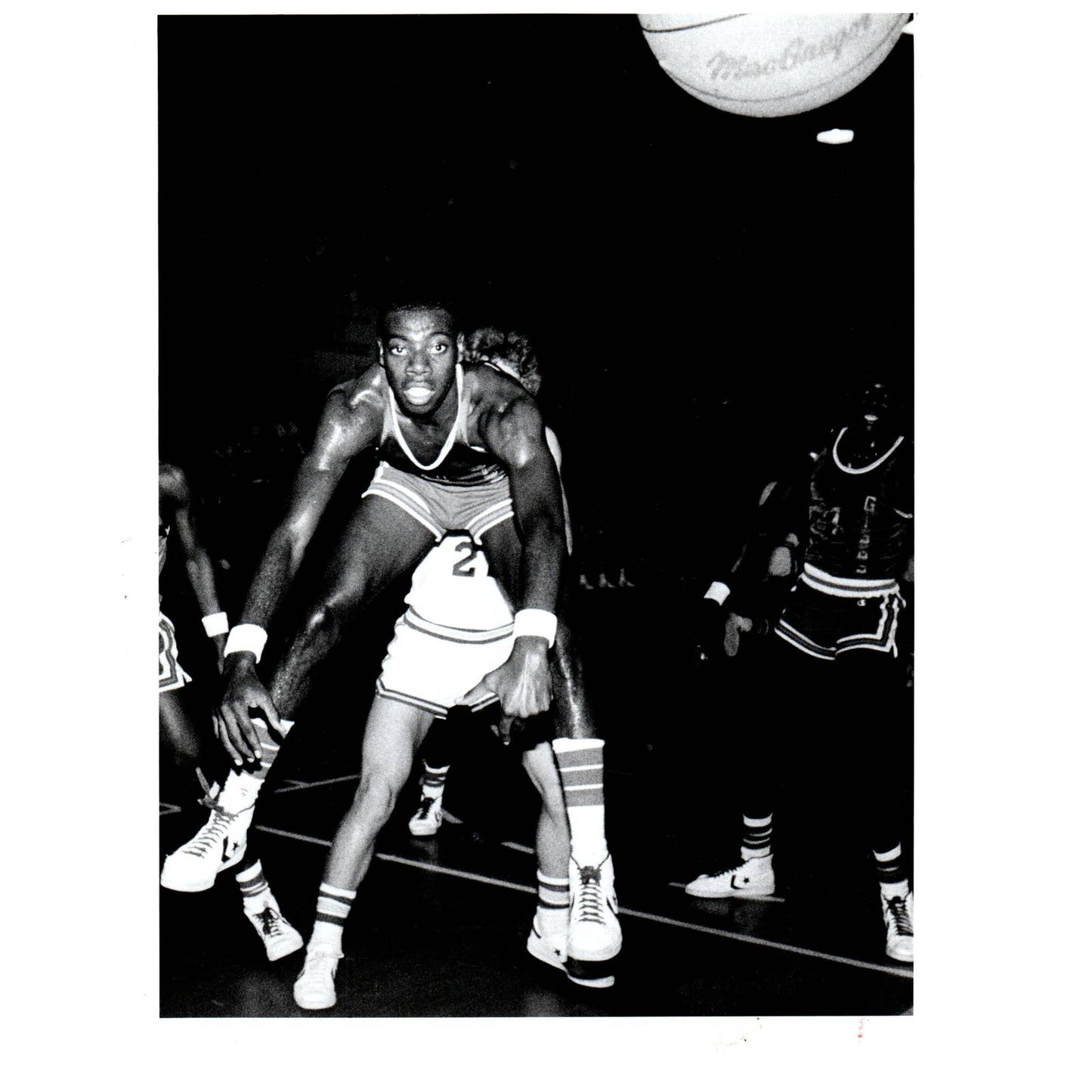 1982 Press Photo Basketball Gibbs Gladiators Alfred Desaw 8x10" AD3