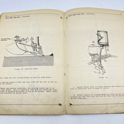 1945 McCormick Fertilizer Attachment Nos. 102 104 & 106 Corn Planters Manual L4-5