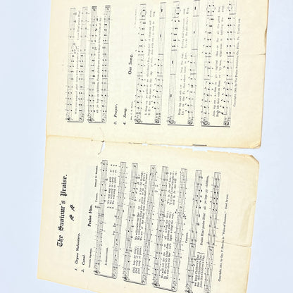 1912 The Saviour's Praise Christian Sheet Music Booklet Cleveland OH L4-6