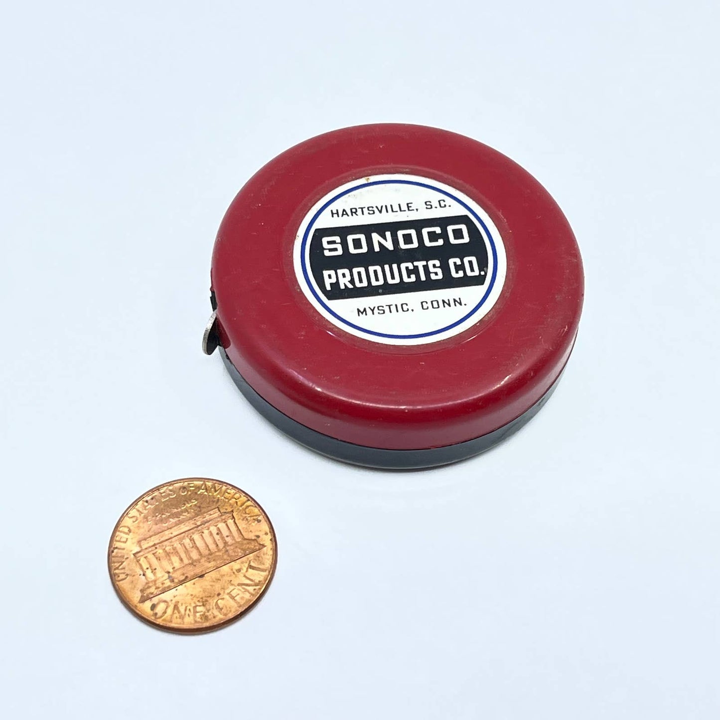 VTG STANLEY Advertising Tape Measure Sonoco Products Hartsville SC Mystic CT SD5