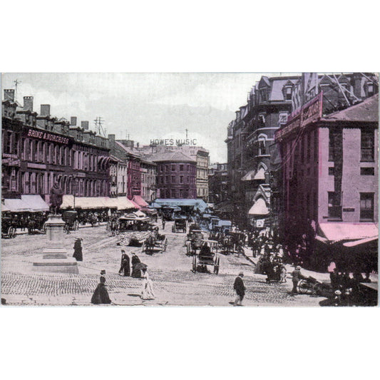 Scollay Square Boston c1910 Original Postcard TK1-24