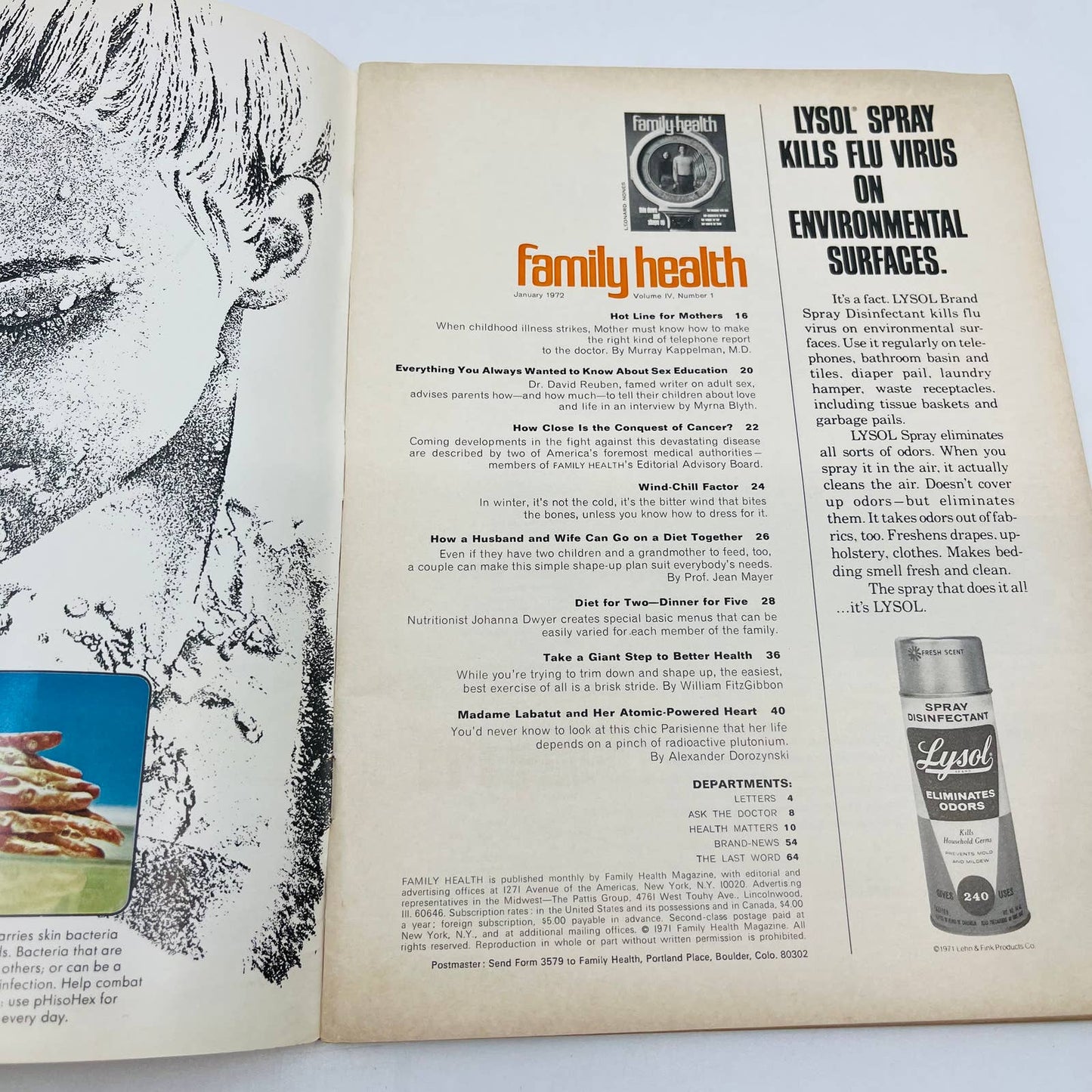 January 1972 Family Health Magazine Husband-Wife Diet Slim Down Shape Up TD6