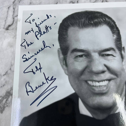 Tex Beneke Autograph Photo 8x10 Musician Film Signed Band Leader FL5