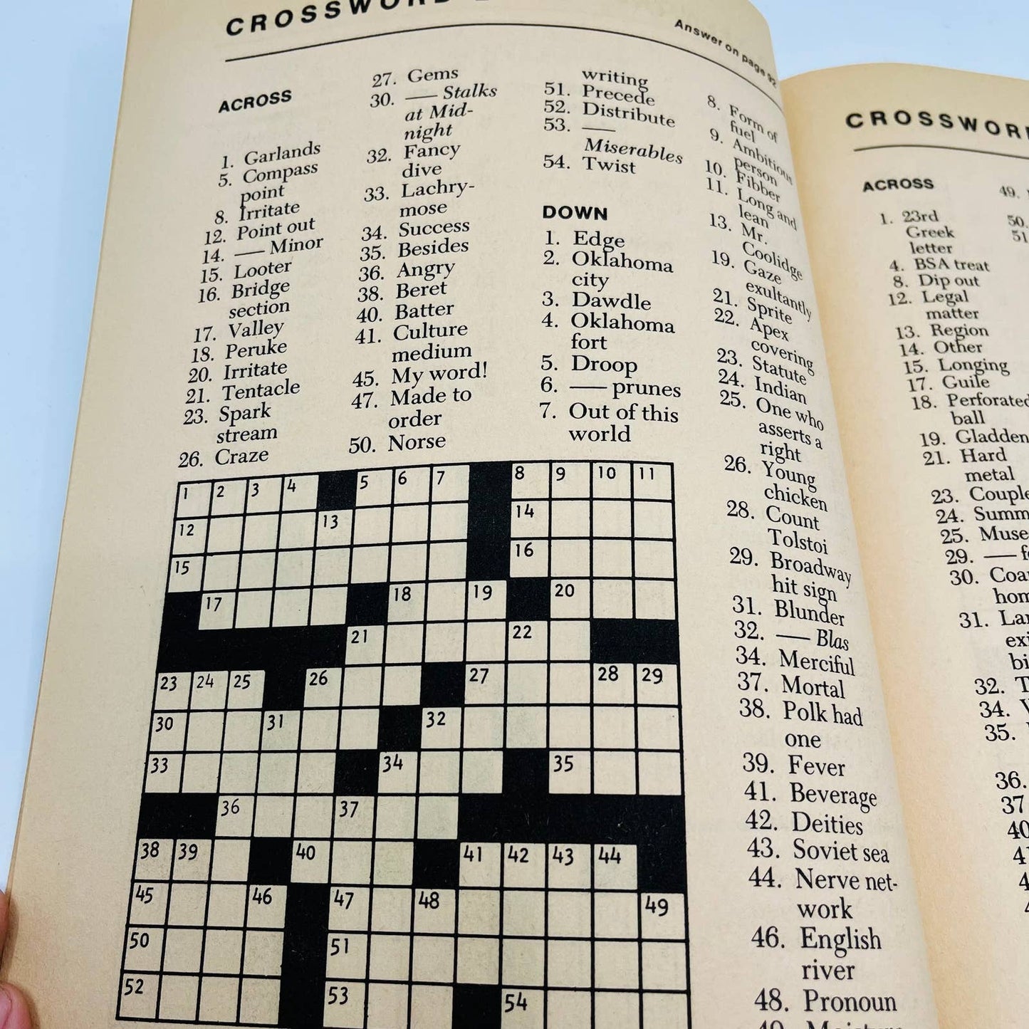 1981 NOS Finest Crossword Puzzles Book No. 4 UNUSED BA4