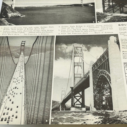 1939 SAN FRANCISCO TOURIST SIGHTSEEING MAP PAMPHLET WORLD’S FAIR GOLDEN GATE A1