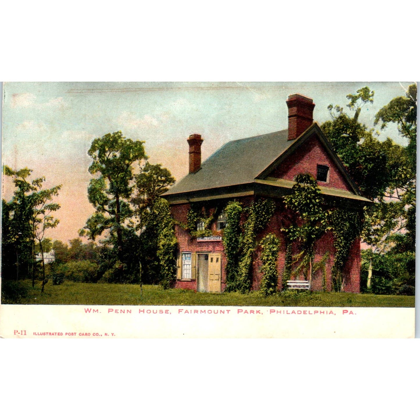 Antique Postcard  Wm. Penn House Fairmount Park Philadelphia PA TI1-1