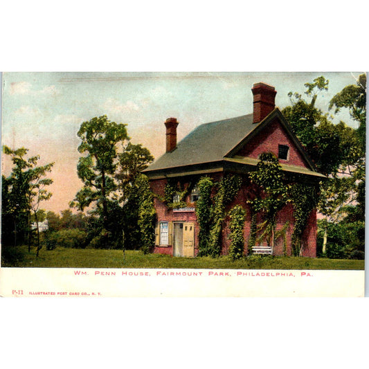 Antique Postcard  Wm. Penn House Fairmount Park Philadelphia PA TI1-1