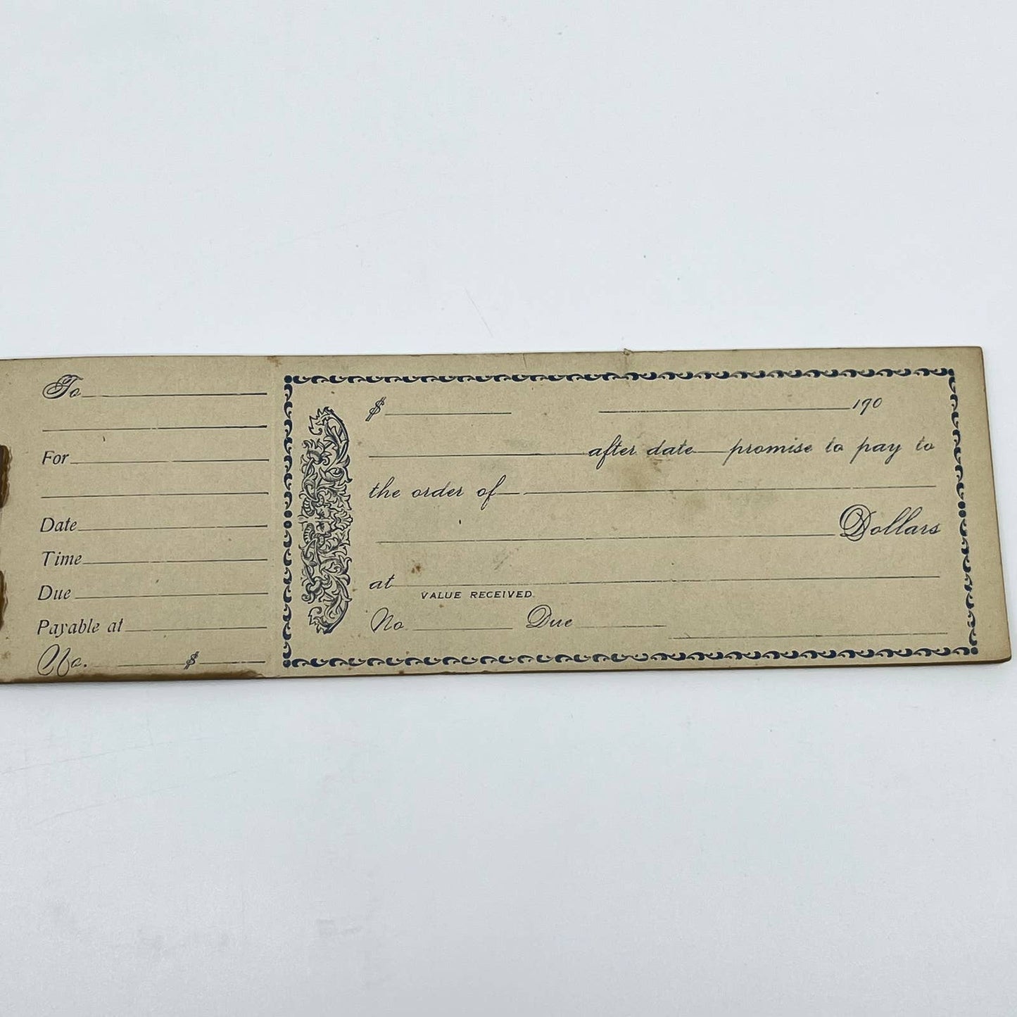 1900 Victorian Book of Blank Checks SD3