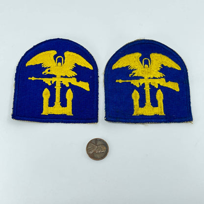 Army Amphibious Forces WWII 1st Engineer Brigade Patch Set of 2 SB6