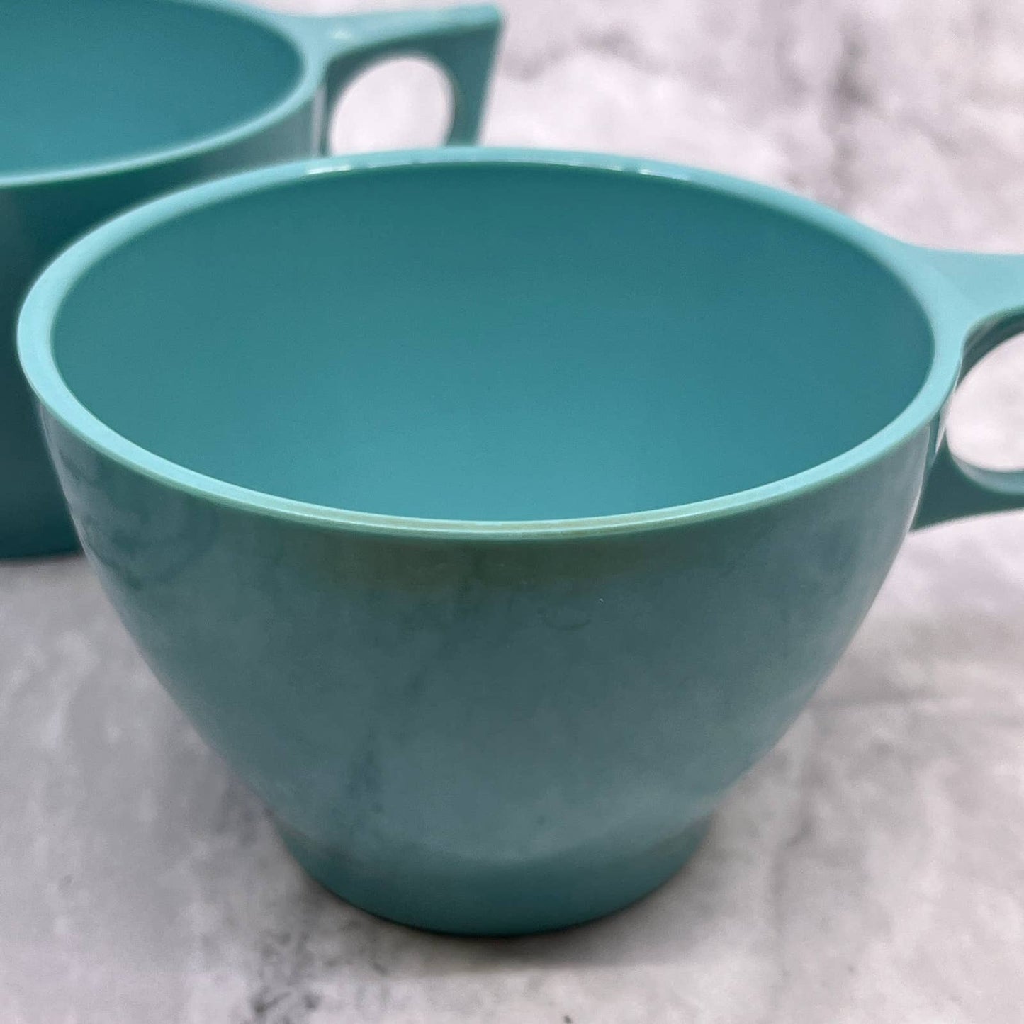 MCM Sun-Valley Melmac Teal Coffee Tea Cup Malamine SET OF 3 TJ5