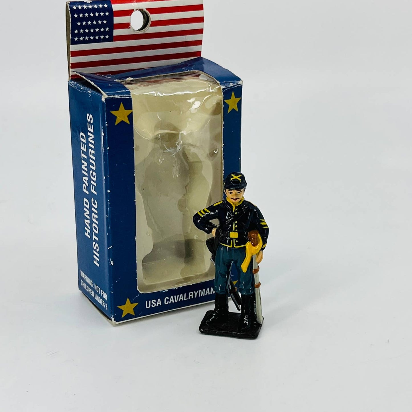 Vintage Civil War USA Calvary Union Toy Metal Soldier SB5