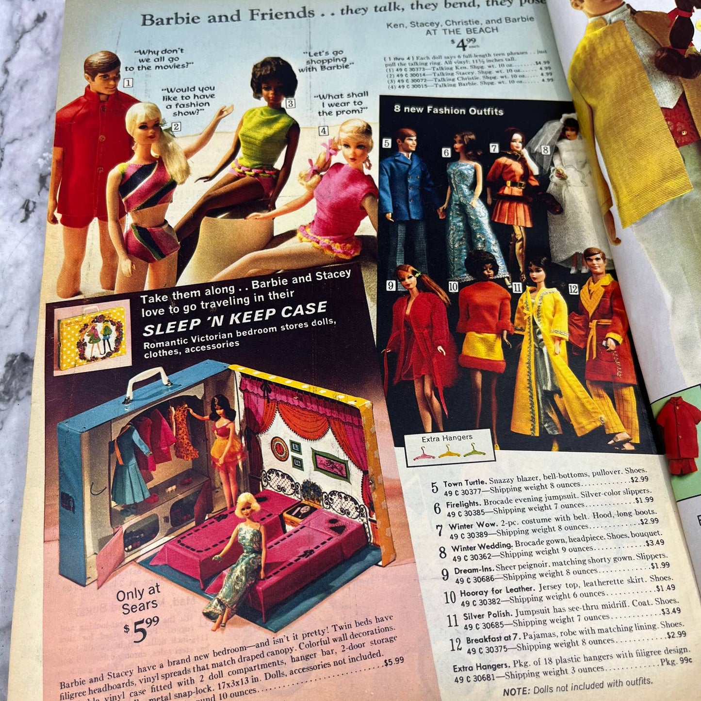 1969 Sears Christmas Wish Book Catalog GI Joe Barbie Hot Wheels Legos S3