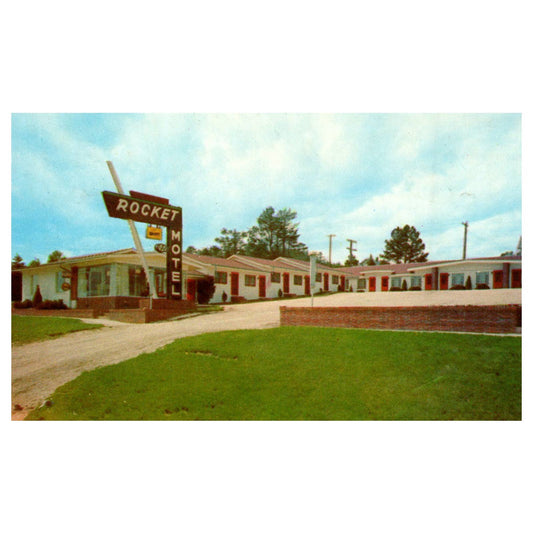 Rocket Motel AAA Custer South Dakota - Postcard TJ8-1
