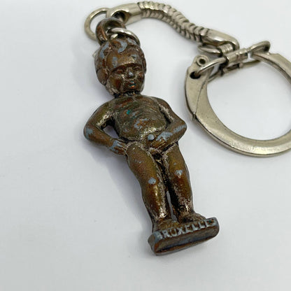Vintage Manneken Pis Metal Keychain SC3
