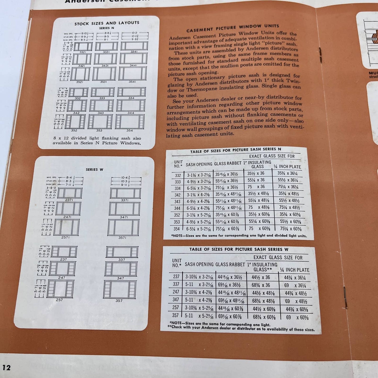 1950s MCM Andersen Windows Wood Windowalls Advertising Booklet Brochure TH8