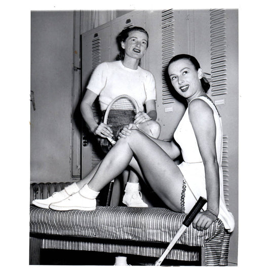 1956 Original Press Photo Women's Tennis Gussy Moran Pauline Betz Addie ~8x10" AD2