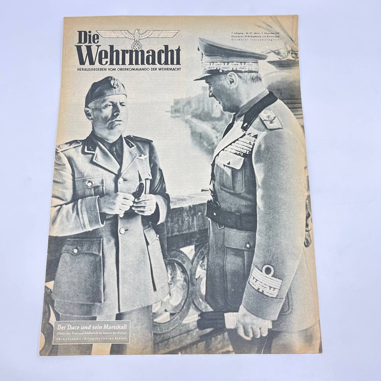 WWII Die Wehrmacht German Magazine Nov 1943 FL3