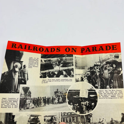 1939 New York World’s Fair Railroads on Parade Brochure & Fold Out Map D5