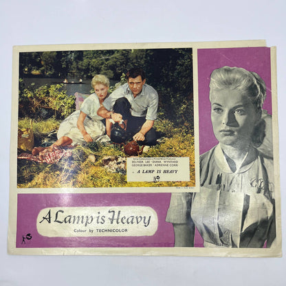 1956 A Lamp is Heavy Belinda Lee Diana Wynyard 11x14 British Lobby Card 3 FL4