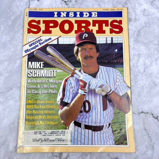 INSIDE SPORTS MAGAZINE - June 1984 - Mike Schmidt Philadelphia Phillies MVP TJ3