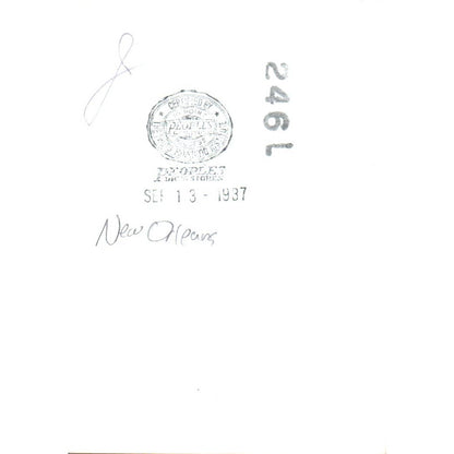 c1937 Photo, Negative of African American Man New Orleans LA 2.5x3.5 TJ9-PG7