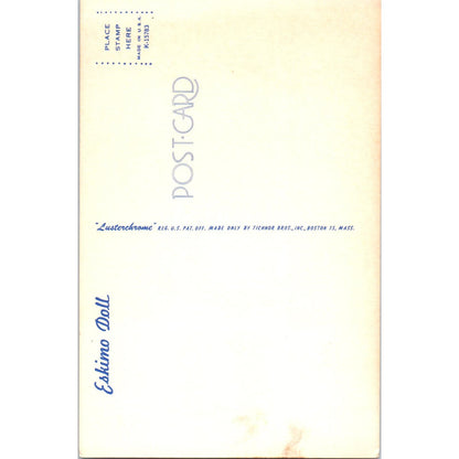 Eskimo Doll - International Doll Series Original Postcard PB8