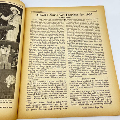 1956 October - Tops Magazine of Magic - Tricks Magicians TF7