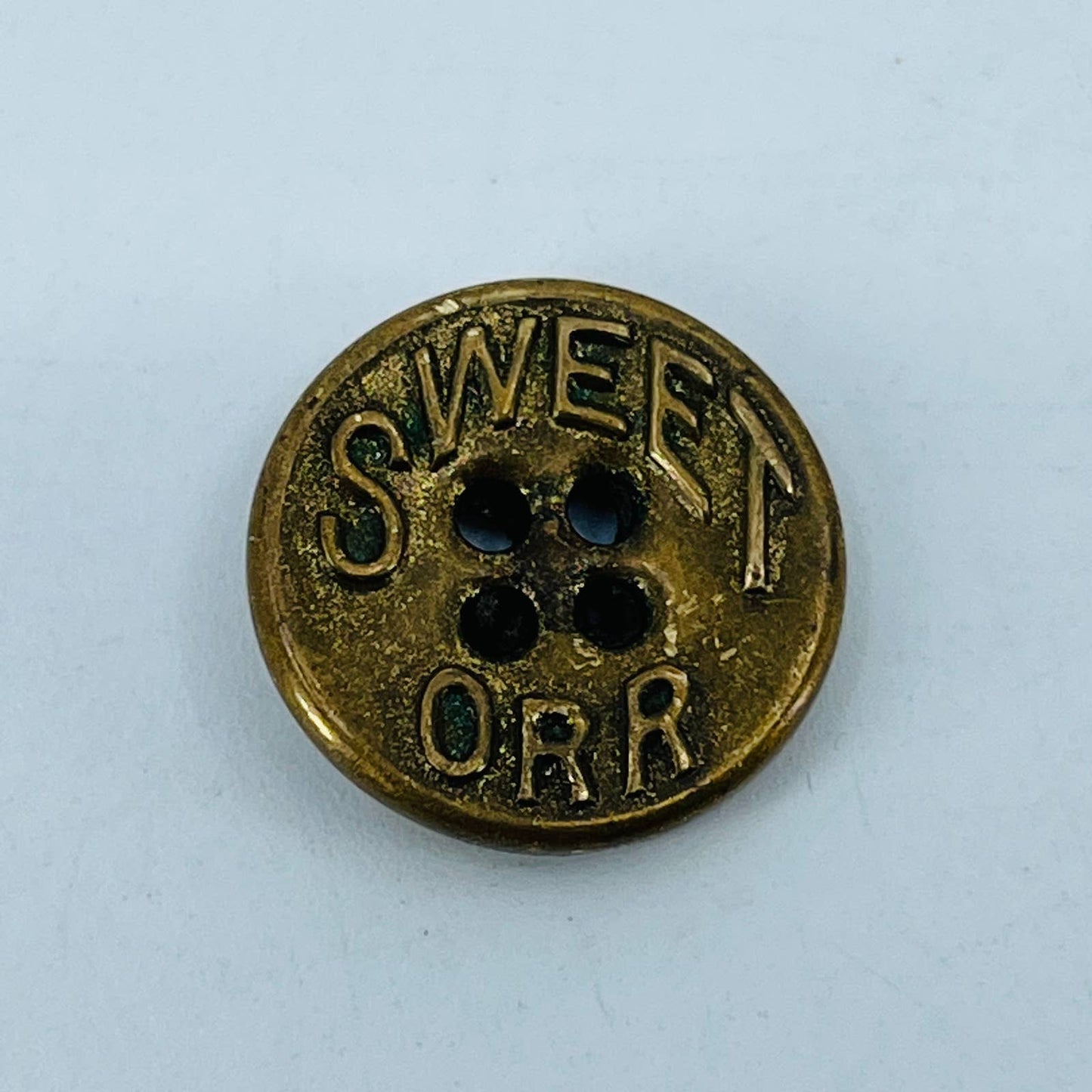 Vintage Brass Sweet Orr Overalls Button SC3