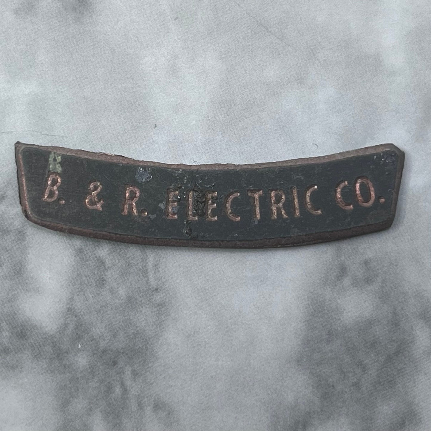 Vintage Printing Letterpress Printers Block Plate B&R Electric Co. SE840